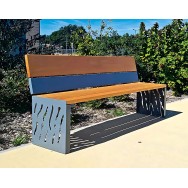 Banc bois et acier Venise PROCITY