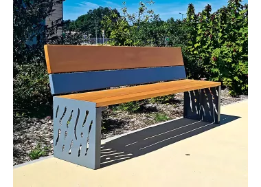 Banc bois et acier Venise PROCITY