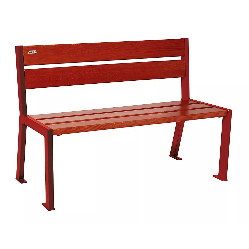 Banc bois et acier Silaos® 5 lames PROCITY