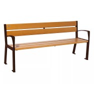 Banc bois et acier Silaos® 5 lames PROCITY