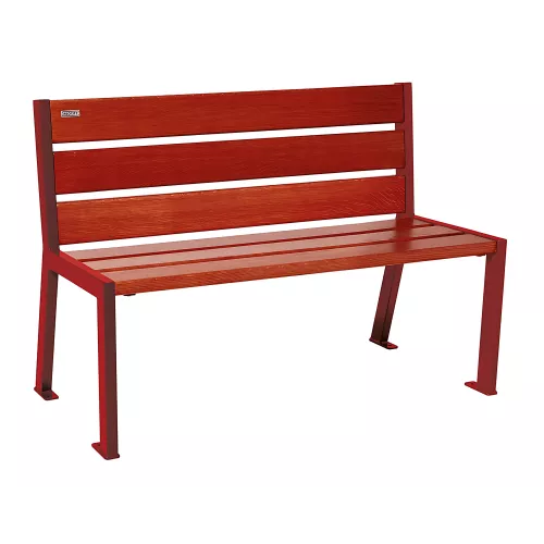 Banc bois et acier Silaos® 6 lames PROCITY