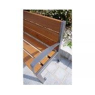 Banc bois et acier Silaos® 6 lames PROCITY