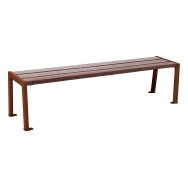 Banquette Silaos® acier et plastique recyclé PROCITY