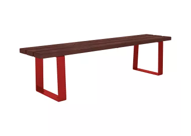 Banquette Riga acier et plastique recyclé PROCITY