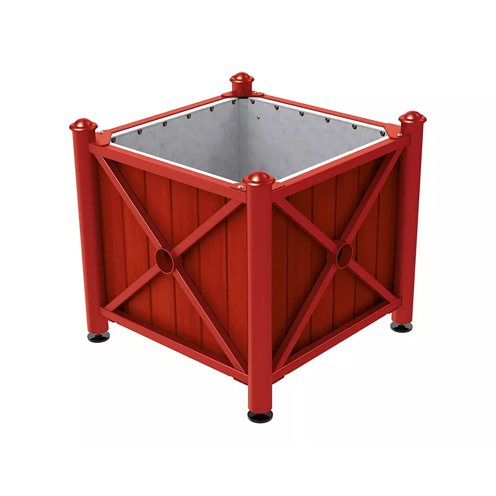 Bac à palmier acier et bois Province Agora PROCITY