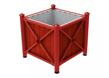 Bac à palmier acier et bois Province Agora PROCITY