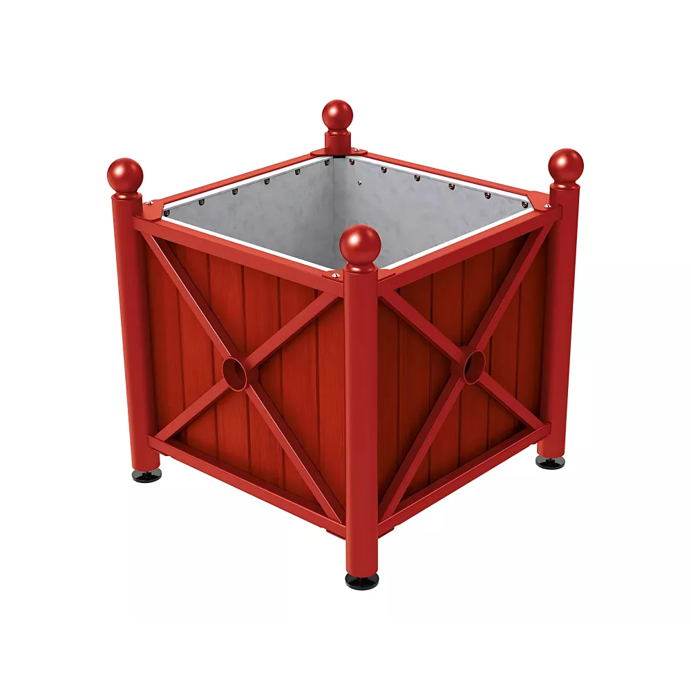 Bac à palmier acier et bois Province Boule PROCITY