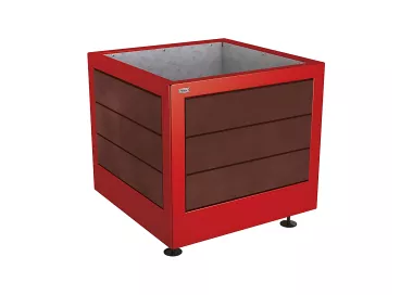 Bac à palmier Silaos® acier et plastique recyclé PROCITY