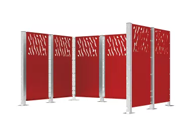 Cache-conteneurs modulable en acier PROCITY