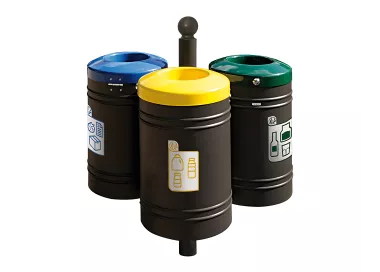 Corbeille Guyenne pour tri sélectif Boule 40 litres PROCITY