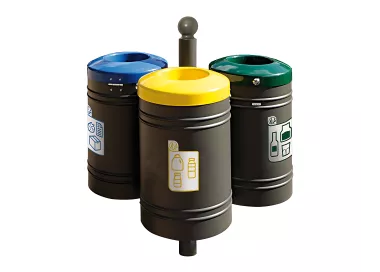 Corbeille Guyenne pour tri sélectif Boule 40 litres PROCITY