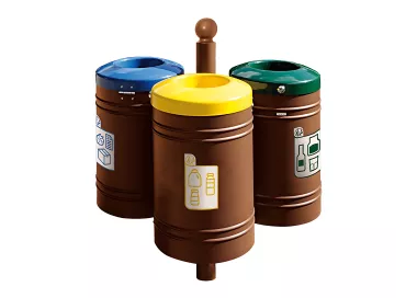 Corbeille Guyenne pour tri sélectif Boule 40 litres PROCITY