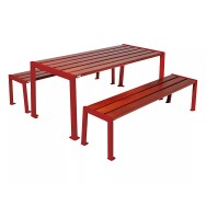 Table de pique-nique Silaos® acier et bois PROCITY