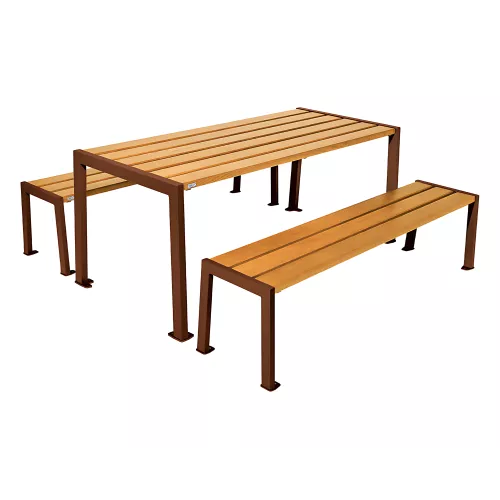 Table de pique-nique Silaos® acier et bois PROCITY