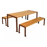 Table de pique-nique Silaos® acier et bois PROCITY
