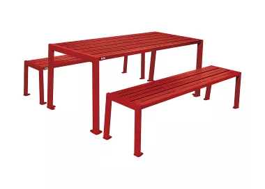 Table de pique-nique Silaos® acier PROCITY