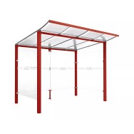Abri vélos Modulo avec bardages en verre PROCITY