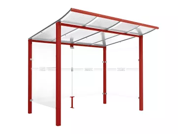 Abri vélos Modulo avec bardages en verre PROCITY