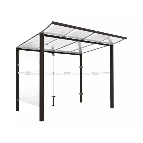 Abri vélos Modulo avec bardages en verre PROCITY