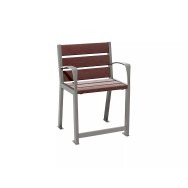 Fauteuil plastique recyclé Silaos® spécial sénior PROCITY
