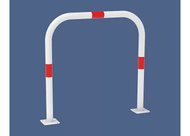 Arceau simple Ø60mm bandes rouges PROCITY