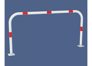 Arceau simple Ø60mm bandes rouges PROCITY