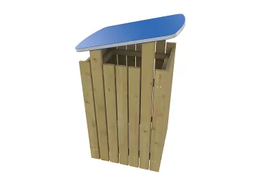 Corbeille Turin avec toit 160 litres PROCITY