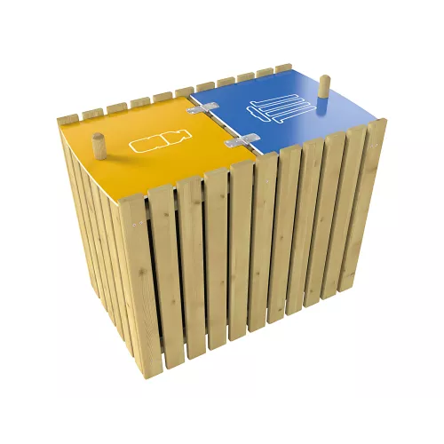 Corbeille Turin Tri sélectif 2 x 100 litres PROCITY
