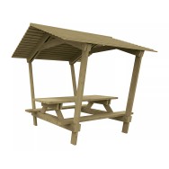 Table de pique-nique Turin avec toit PROCITY