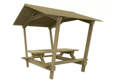Table de pique-nique Turin avec toit PROCITY