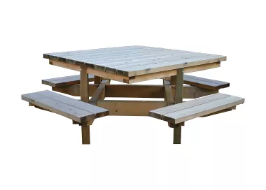 Table de pique-nique carrée Dublin PROCITY