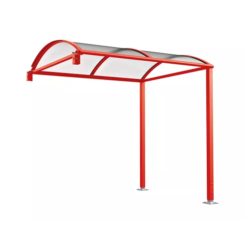 Abri vélos Voûte "M" avec bardages polycarbonate PROCITY