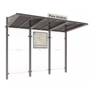 Station bus Conviviale® avec bardages verre PROCITY