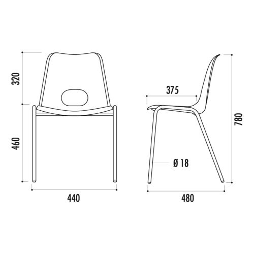 Chaise BOLOGNE
