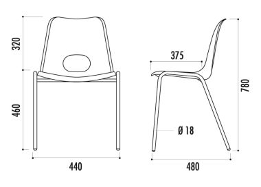 Chaise BOLOGNE