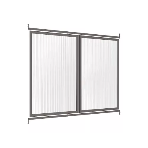 Bardage latéral pour passages couverts Milan & Voûte "M" en polycarbonate PROCITY