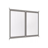 Bardage latéral pour passages couverts Milan & Voûte "M" en polycarbonate PROCITY