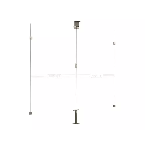 Bardage latéral pour passage couvert Voûte "M" en verre PROCITY