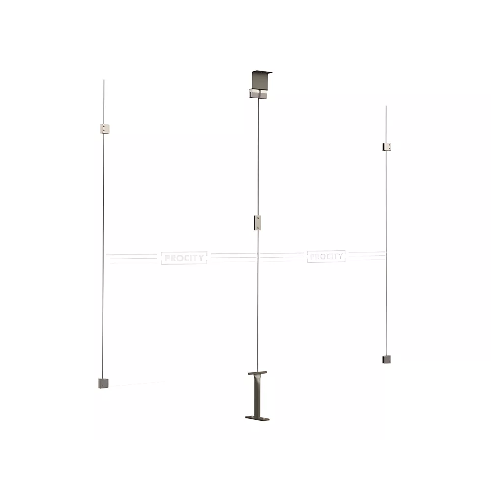 Bardage latéral pour passage couvert Voûte "M" en verre PROCITY