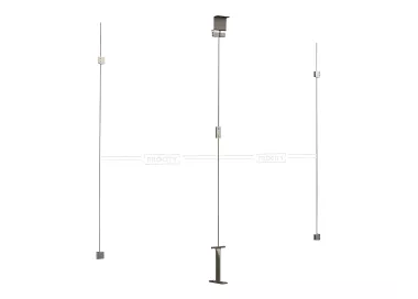 Bardage latéral pour passage couvert Voûte "M" en verre PROCITY