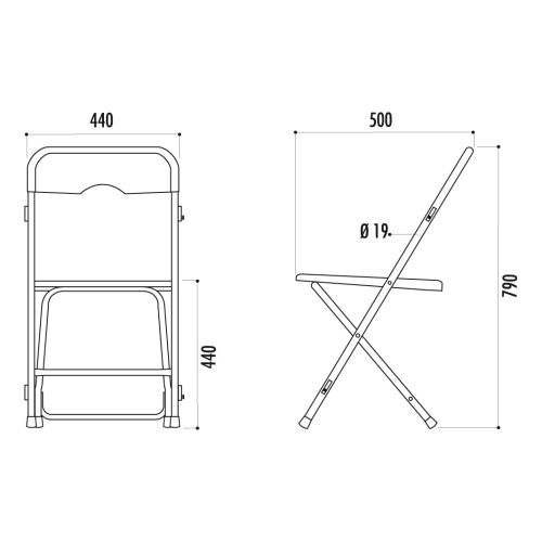 Chaise pliante PRATO