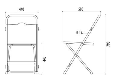 Chaise pliante PRATO
