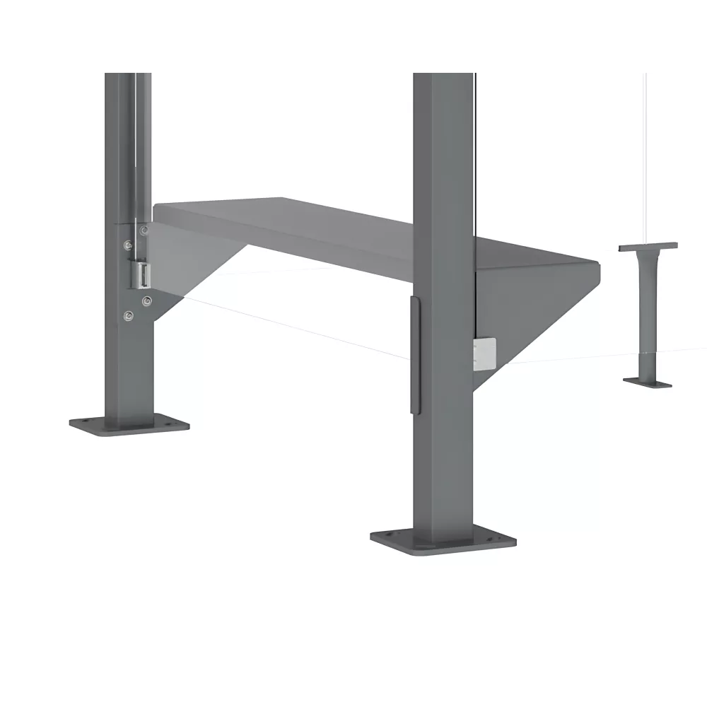 Banquette / tablette pour abris fumeurs PROCITY