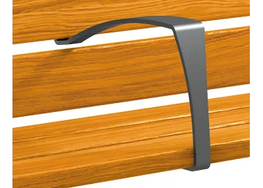 Accoudoir central pour banc Silaos® PROCITY