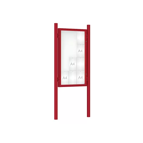 Vitrine 1000 sur poteaux Ø76 mm PROCITY