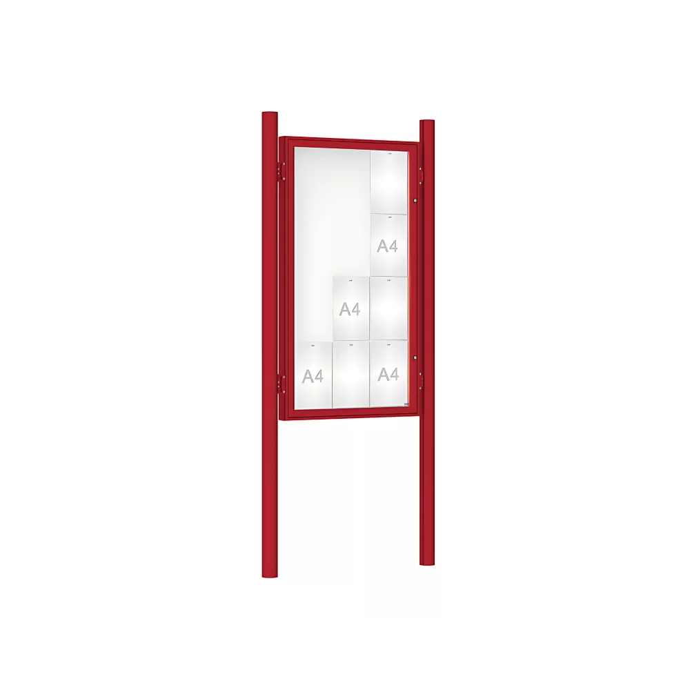 Vitrine 1000 sur poteaux Ø76 mm PROCITY