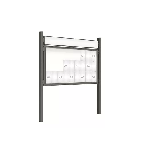 Vitrine 2000 sur poteaux Quatro PROCITY