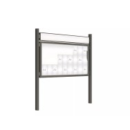 Vitrine 2000 sur poteaux Quatro PROCITY