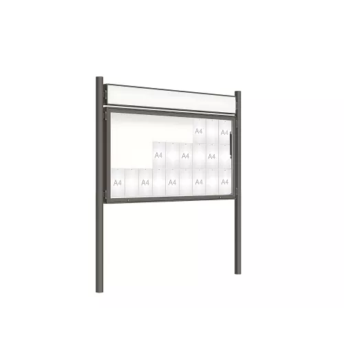 Vitrine 2000 sur poteaux Ø76 mm PROCITY