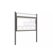 Vitrine 2000 sur poteaux Ø76 mm PROCITY